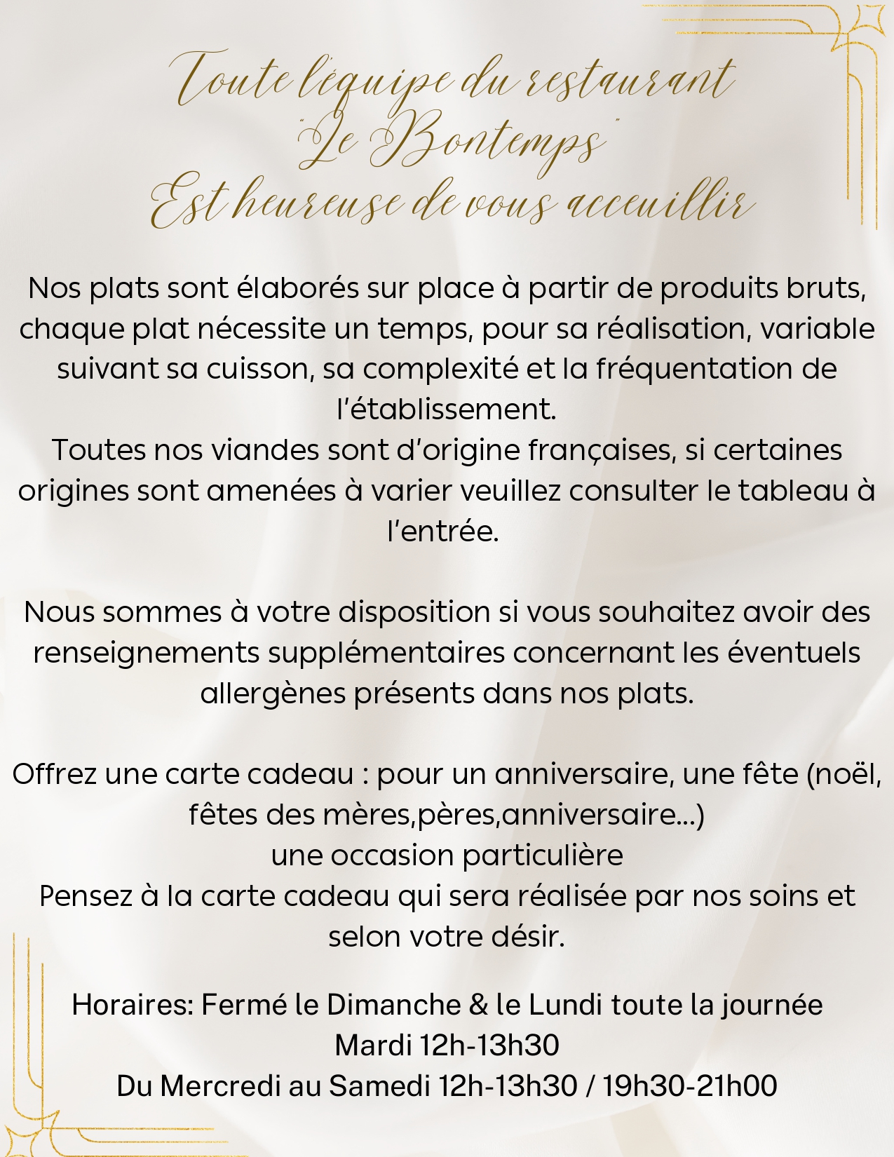 le bontemps restaurant